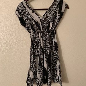 Black and white Full Tilt Dress